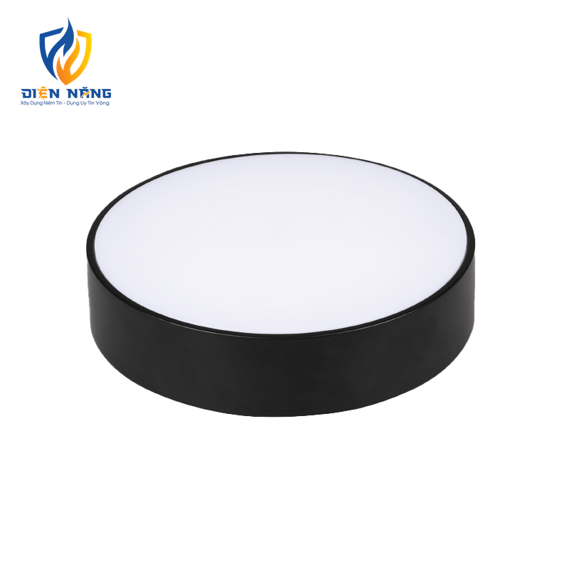 LED Downlight ốp nổi tràn viền đen, mặt tròn 24W ánh sáng trung tính SRDLB-24N - anh 2