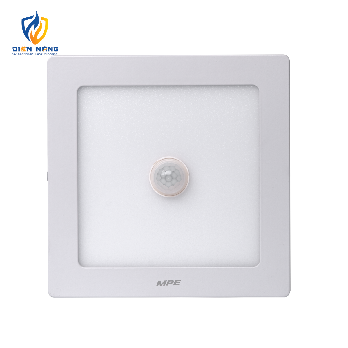 LED Panel ốp nổi nhôm, mặt vuông, cảm biến chuyển động 12W ánh sáng trắng SSPL-12T/MS - anh 2