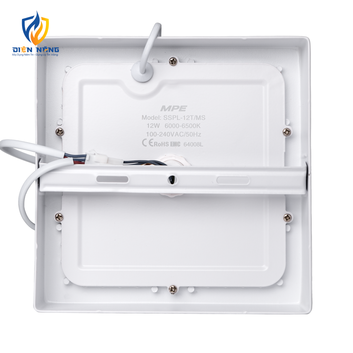 LED Panel ốp nổi nhôm, mặt vuông, cảm biến chuyển động 12W ánh sáng trắng SSPL-12T/MS - anh 3
