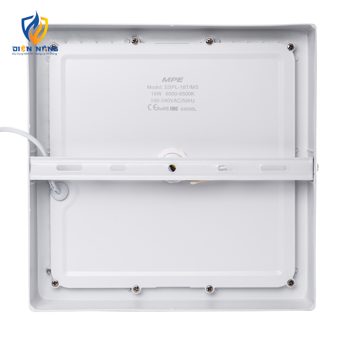 LED Panel ốp nổi nhôm, mặt vuông, cảm biến chuyển động 18W ánh sáng trắng SSPL-18T/MS - anh 3
