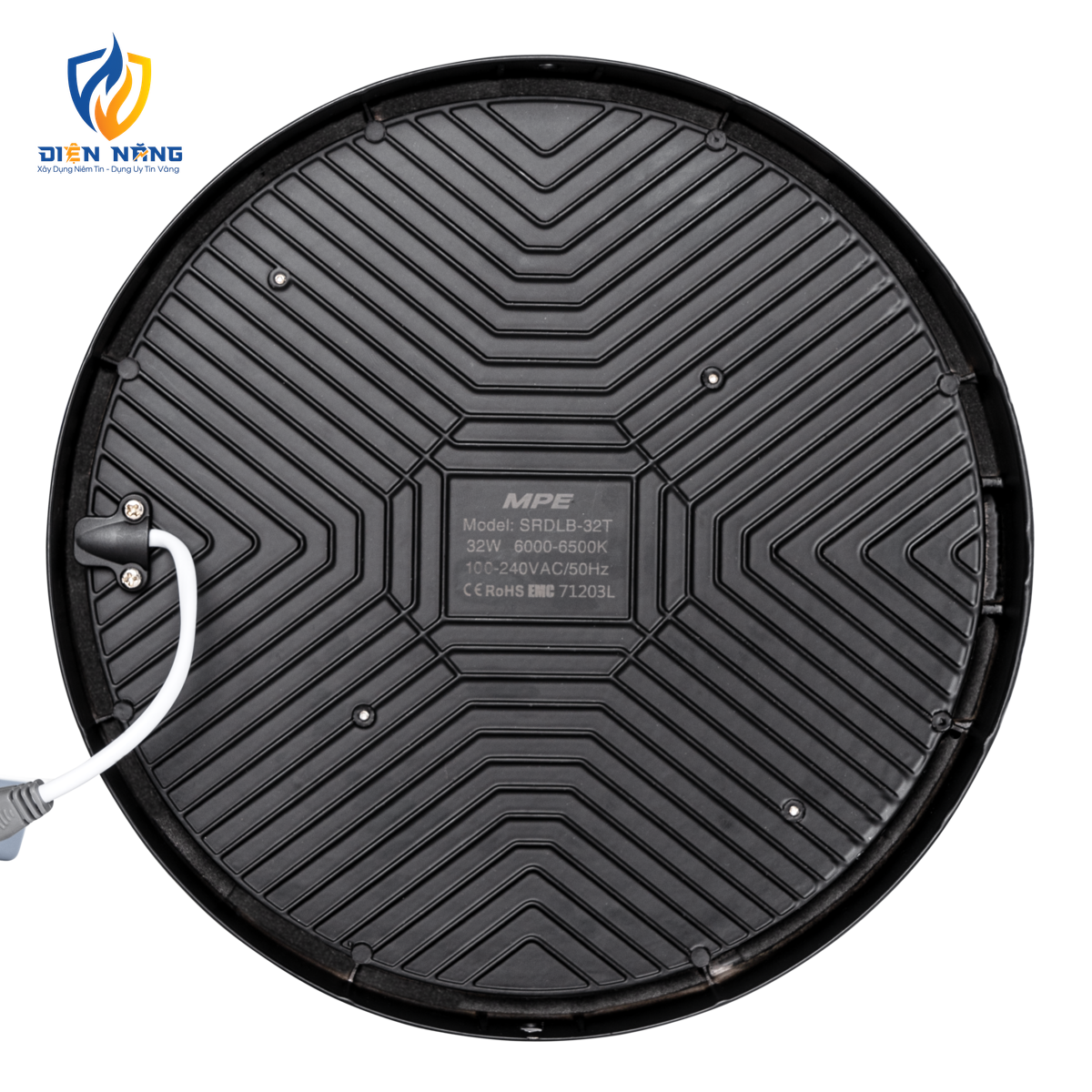 LED Downlight ốp nổi tràn viền đen, mặt tròn 32W ánh sáng trắng SRDLB-32T - anh 3