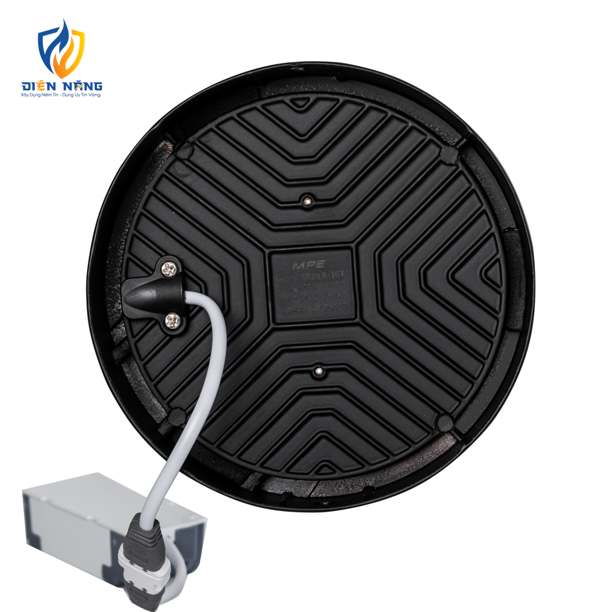 LED Downlight ốp nổi tràn viền đen, mặt tròn 16W ánh sáng trắng SRDLB-16T - anh 3