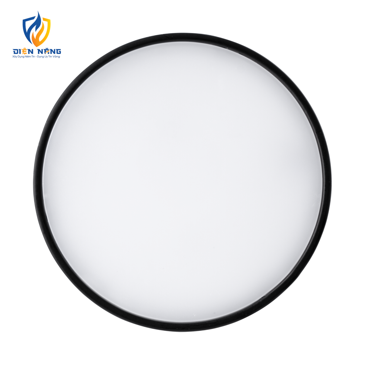 LED Downlight ốp nổi tràn viền đen, mặt tròn 16W ánh sáng vàng SRDLB-16V