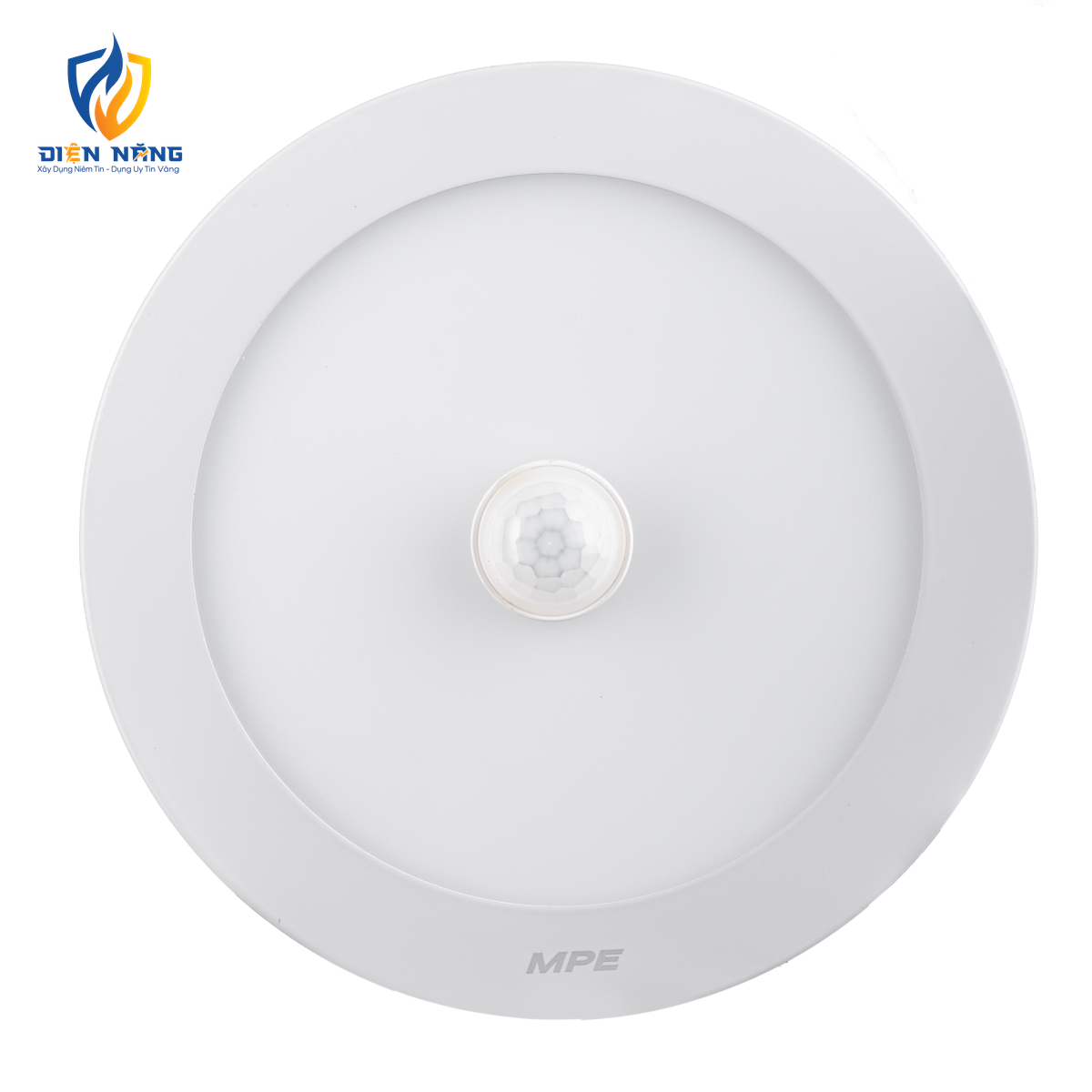 LED Panel ốp nổi nhôm, mặt tròn, cảm biến chuyển động 12W ánh sáng trắng SRPL-12T/MS - anh 2