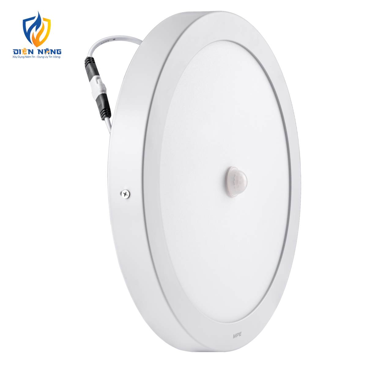 LED Panel ốp nổi nhôm, mặt tròn, cảm biến chuyển động 24W ánh sáng trắng SRPL-24T/MS