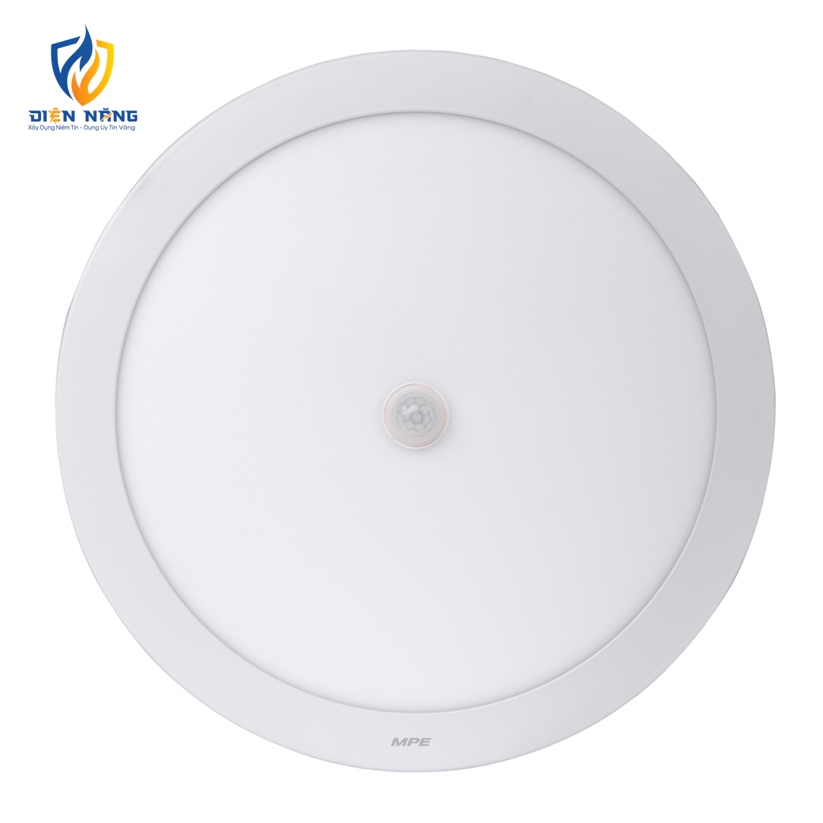 LED Panel ốp nổi nhôm, mặt tròn, cảm biến chuyển động 24W ánh sáng trắng SRPL-24T/MS - anh 2