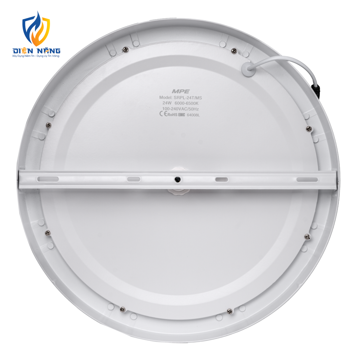 LED Panel ốp nổi nhôm, mặt tròn, cảm biến chuyển động 24W ánh sáng trắng SRPL-24T/MS - anh 3