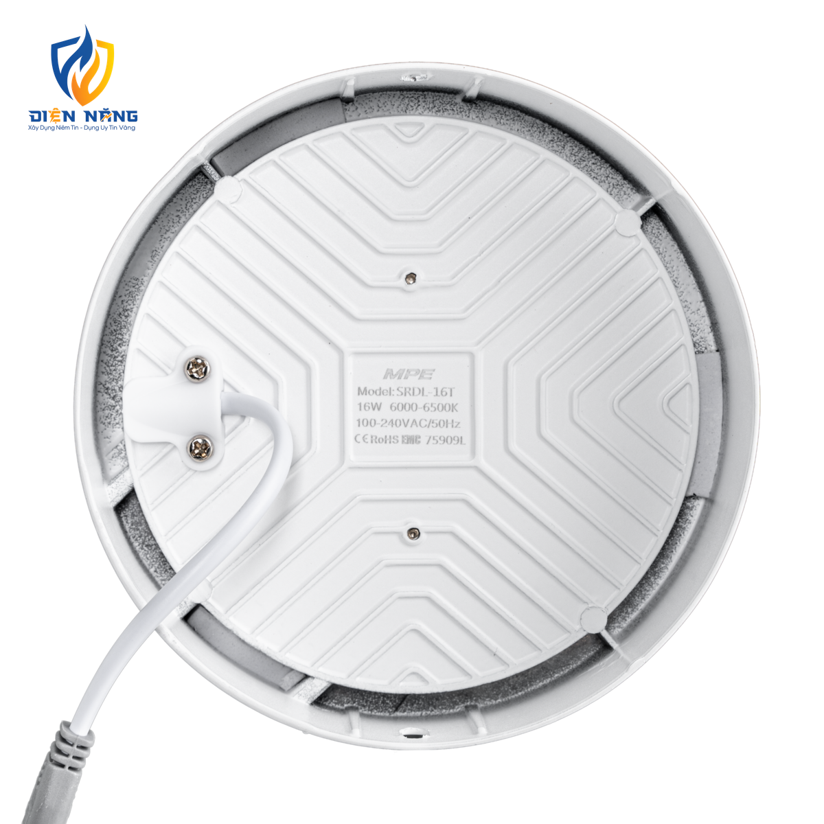 LED Downlight ốp nổi tràn viền trắng, mặt tròn 16W ánh sáng trắng SRDL-16T - anh 3
