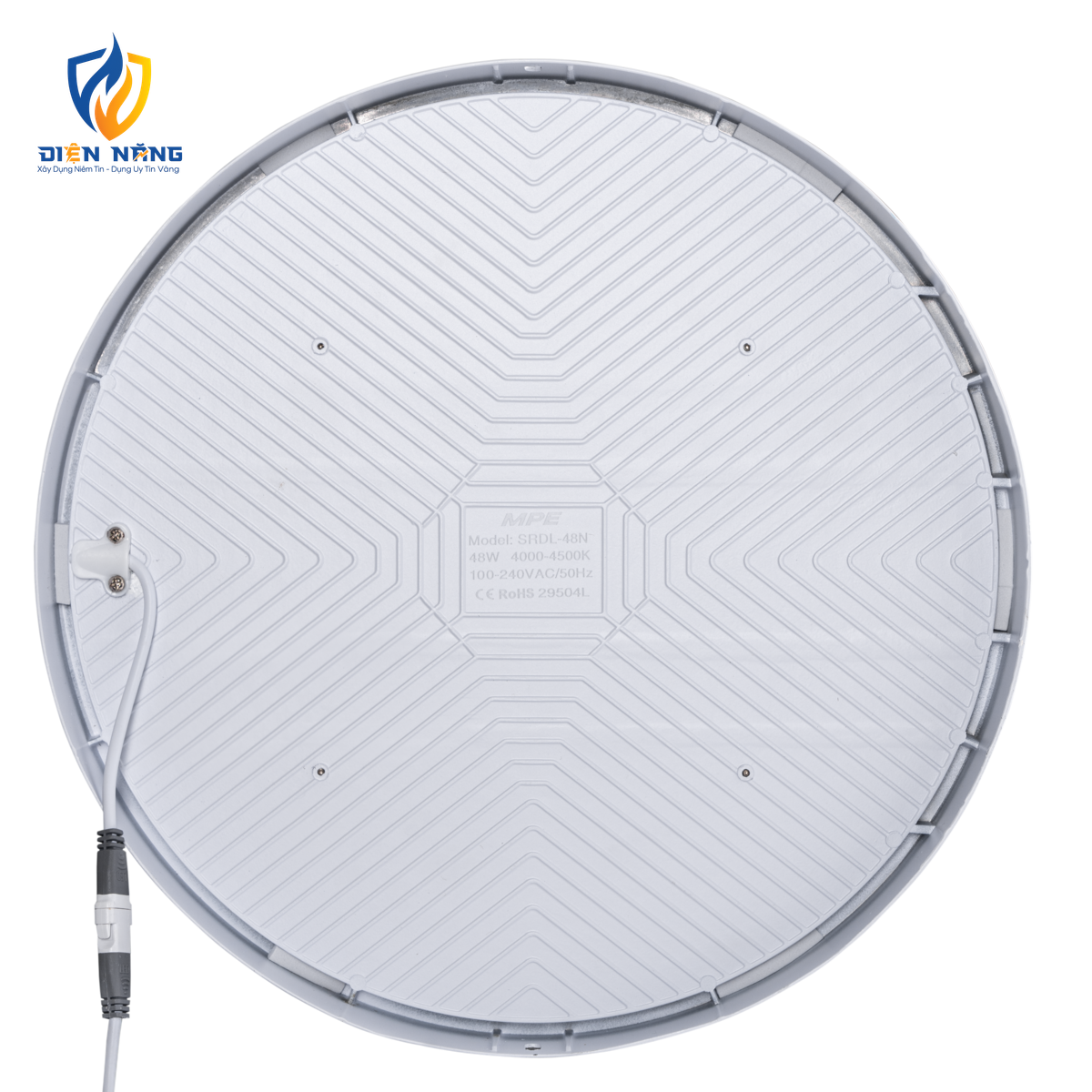 LED Downlight ốp nổi tràn viền trắng, mặt tròn 48W ánh sáng trung tính SRDL-48N - anh 2