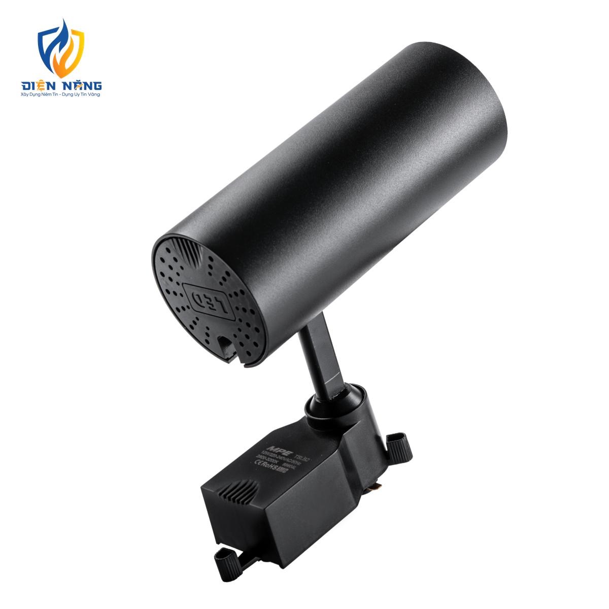 LED chiếu điểm gắn ray màu đen 12W ánh sáng vàng TSLB2-12V - anh 2