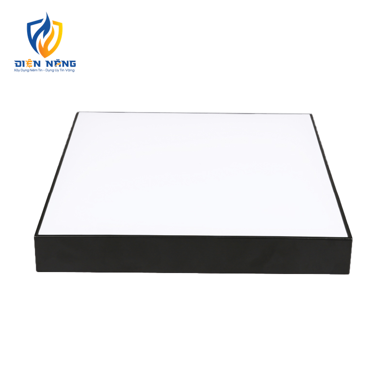 LED Downlight ốp nổi tràn viền đen, mặt vuông 48W ánh sáng vàng SSDLB-48V - anh 2