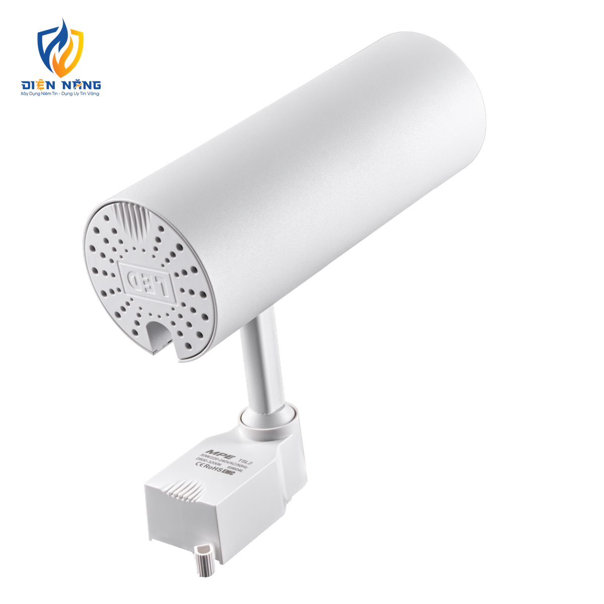 LED chiếu điểm gắn ray màu trắng 30W ánh sáng vàng TSL2-30V - anh 2