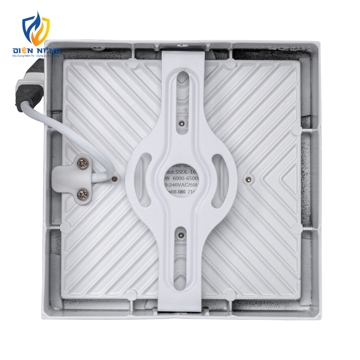 LED Downlight ốp nổi tràn viền trắng, mặt vuông 16W ánh sáng trắng SSDL-16T - anh 4
