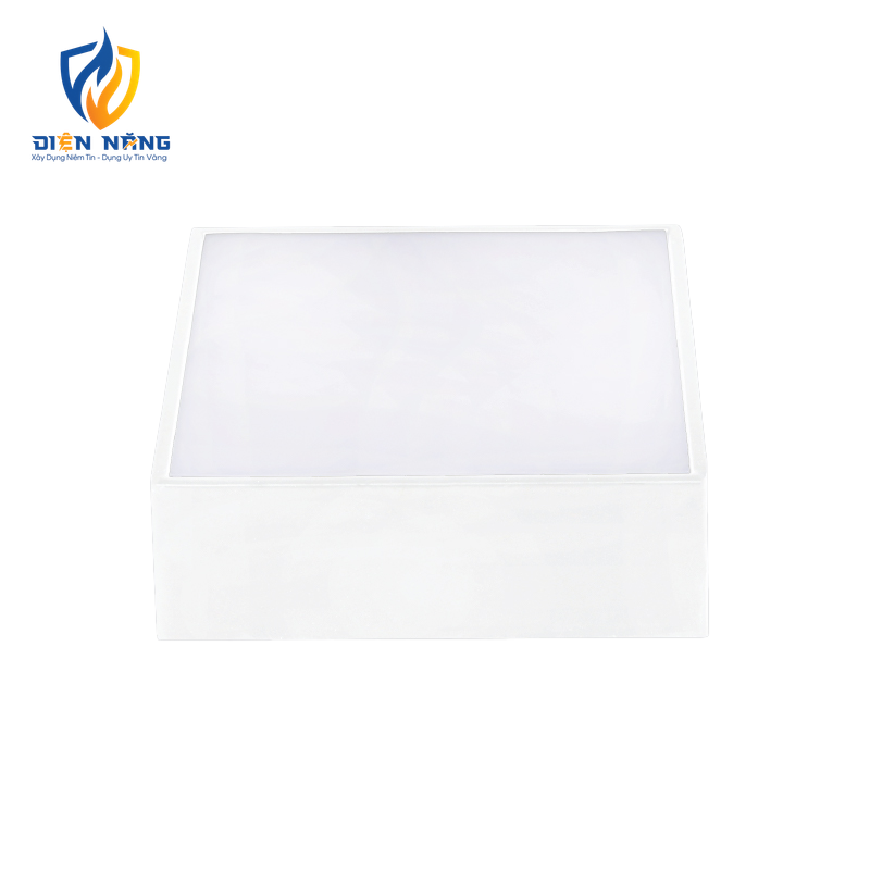 LED Downlight ốp nổi tràn viền trắng, mặt vuông 16W ánh sáng trung tính SSDL-16N - anh 2