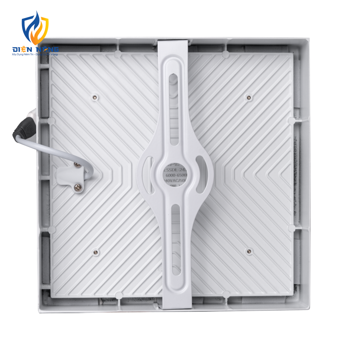 LED Downlight ốp nổi tràn viền trắng, mặt vuông 24W ánh sáng trắng SSDL-24T - anh 3