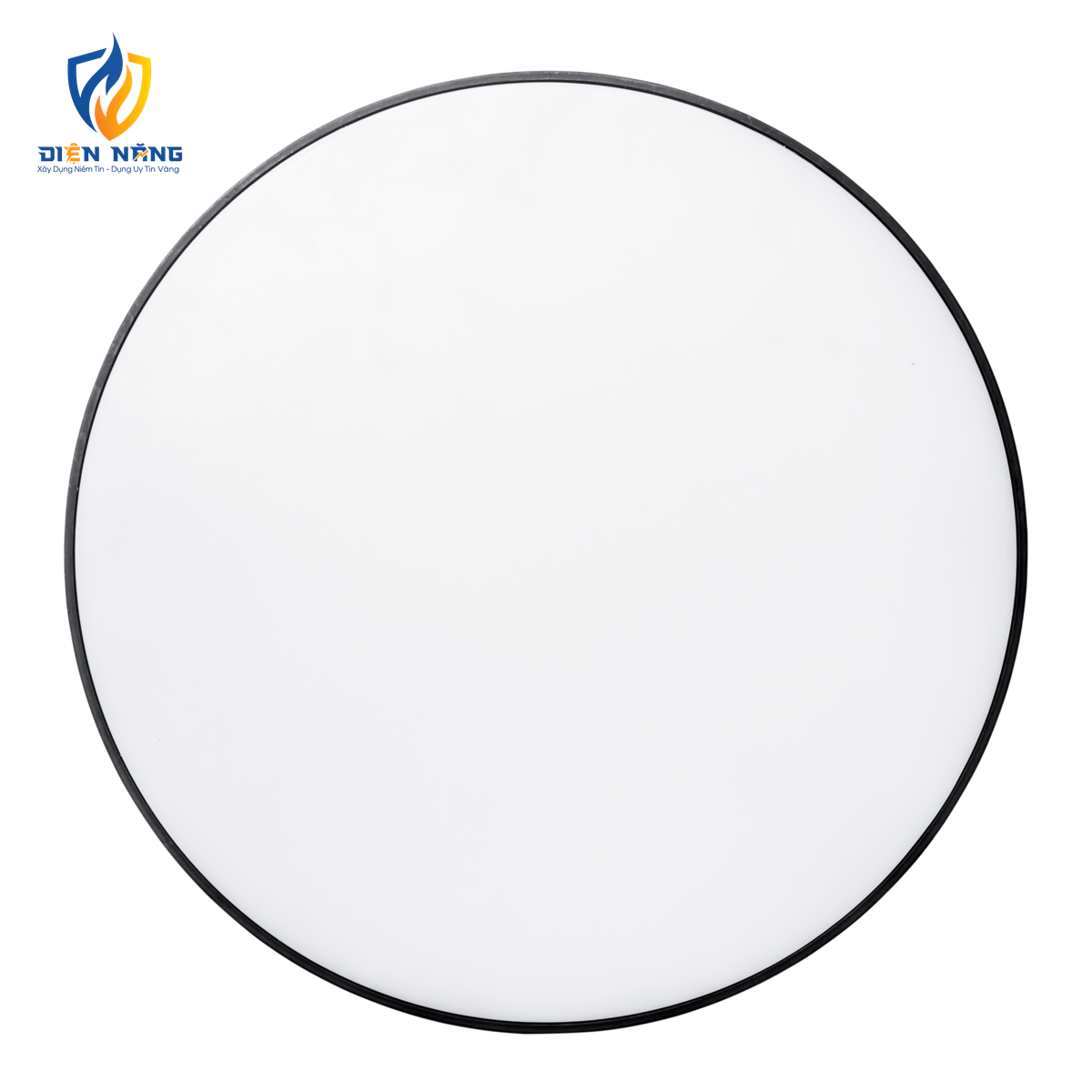 LED Downlight ốp nổi tràn viền đen, mặt tròn 48W ánh sáng vàng SRDLB-48V