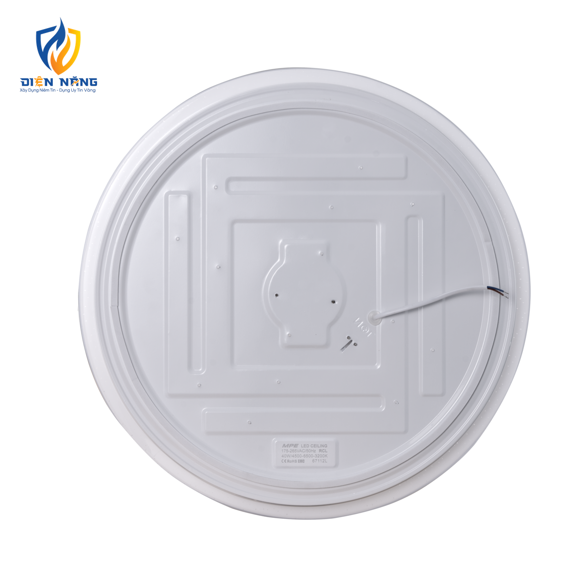 LED ốp nổi trang trí mặt tròn 40W - 3 chế độ màu RCL-40/3C - anh 2