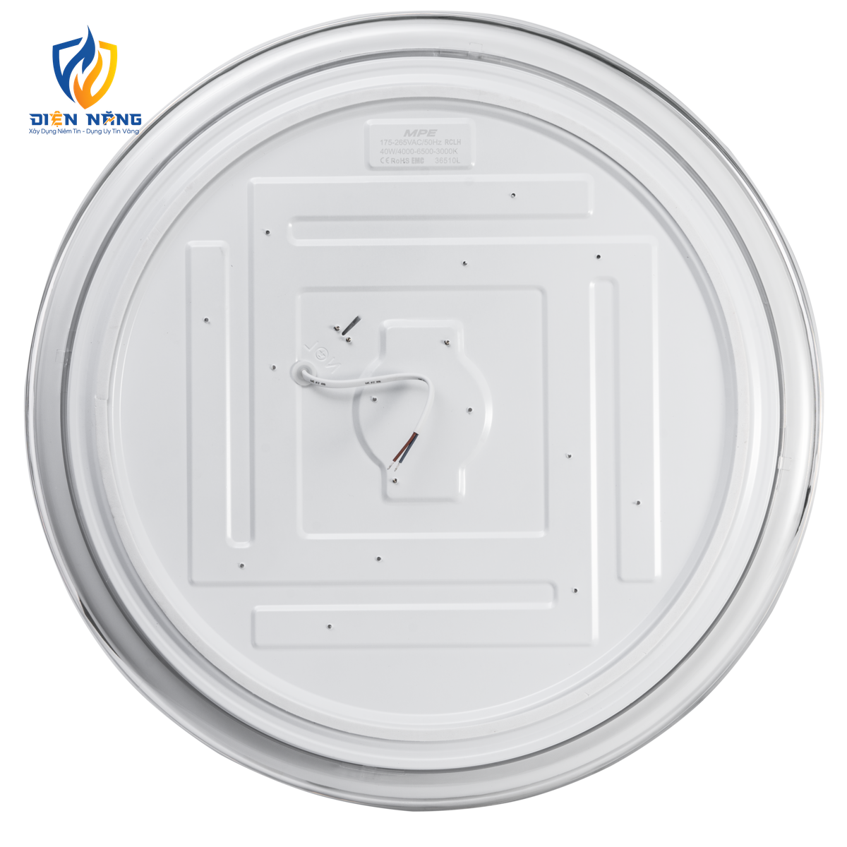LED ốp nổi trang trí mặt tròn 40W - 3 chế độ màu RCLH-40/3C - anh 3