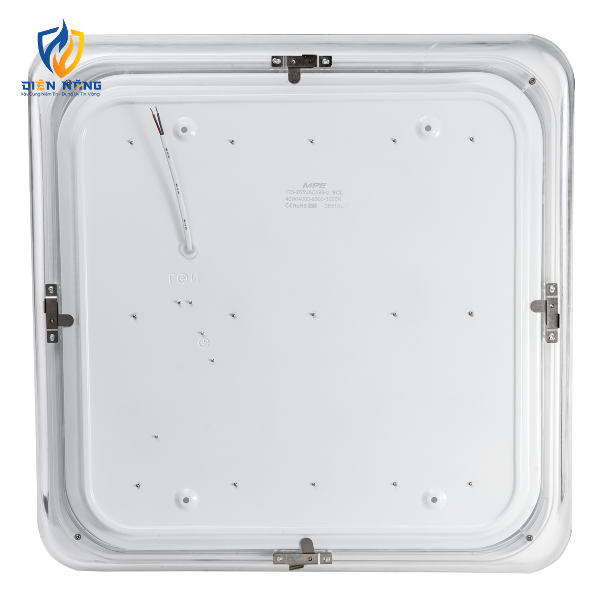 LED ốp nổi trang trí mặt vuông 40W - 3 chế độ màu SCL-40/3C - anh 2
