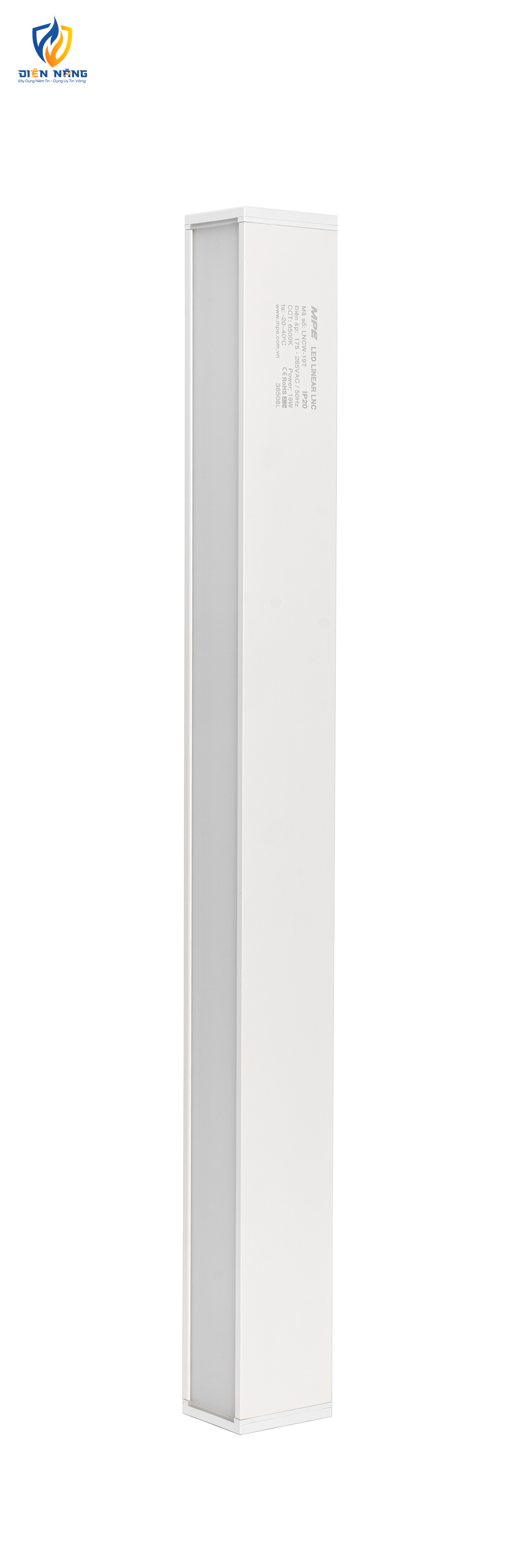 LED thanh điểm nối có đèn thân trắng 19W ánh sáng trắng LNCW-19T - anh 4