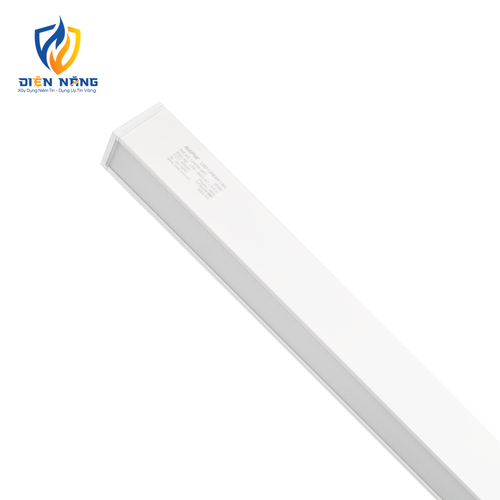 LED thanh điểm nối có đèn thân trắng 38W ánh sáng trắng LNCW-38T