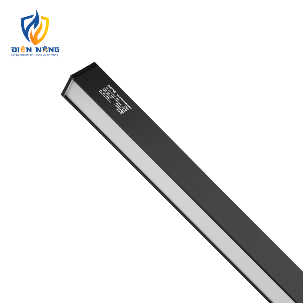 LED thanh điểm nối có đèn thân đen 38W ánh sáng trắng LNCB-38T