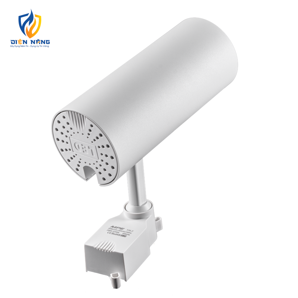 LED chiếu điểm gắn ray màu trắng 20W ánh sáng vàng TSL2-20V - anh 2
