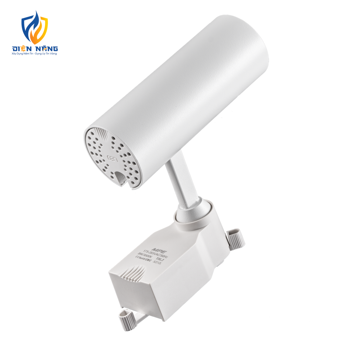 LED chiếu điểm gắn ray màu trắng 8W ánh sáng vàng TSL2-8V - anh 2