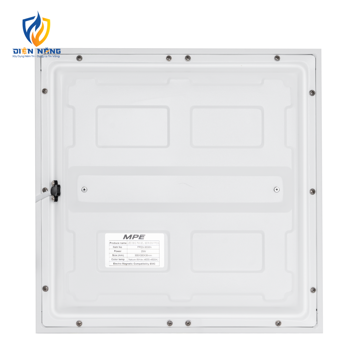 LED tấm loại lớn 30x30 Tích hợp Driver 20W ánh sáng trung tính FPD3-3030N - anh 2