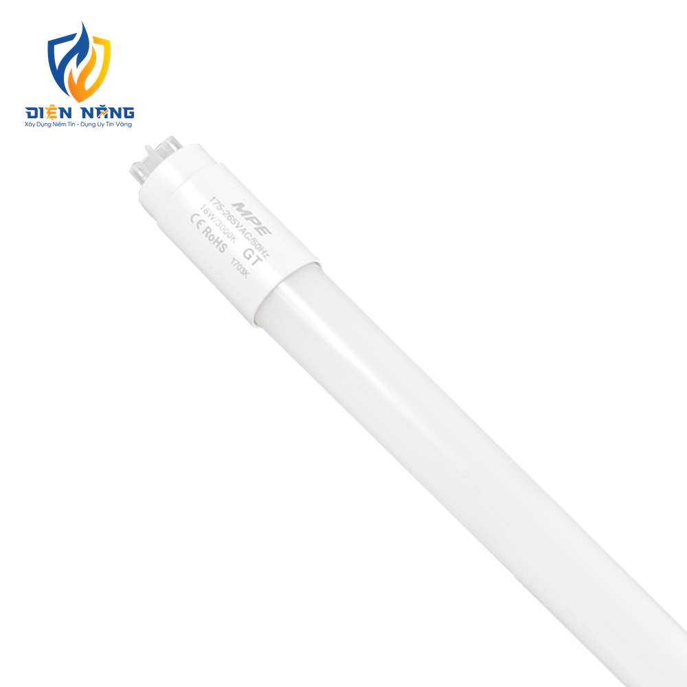 LED tube thuỷ tinh 1.2m 18W ánh sáng vàng GT-120V