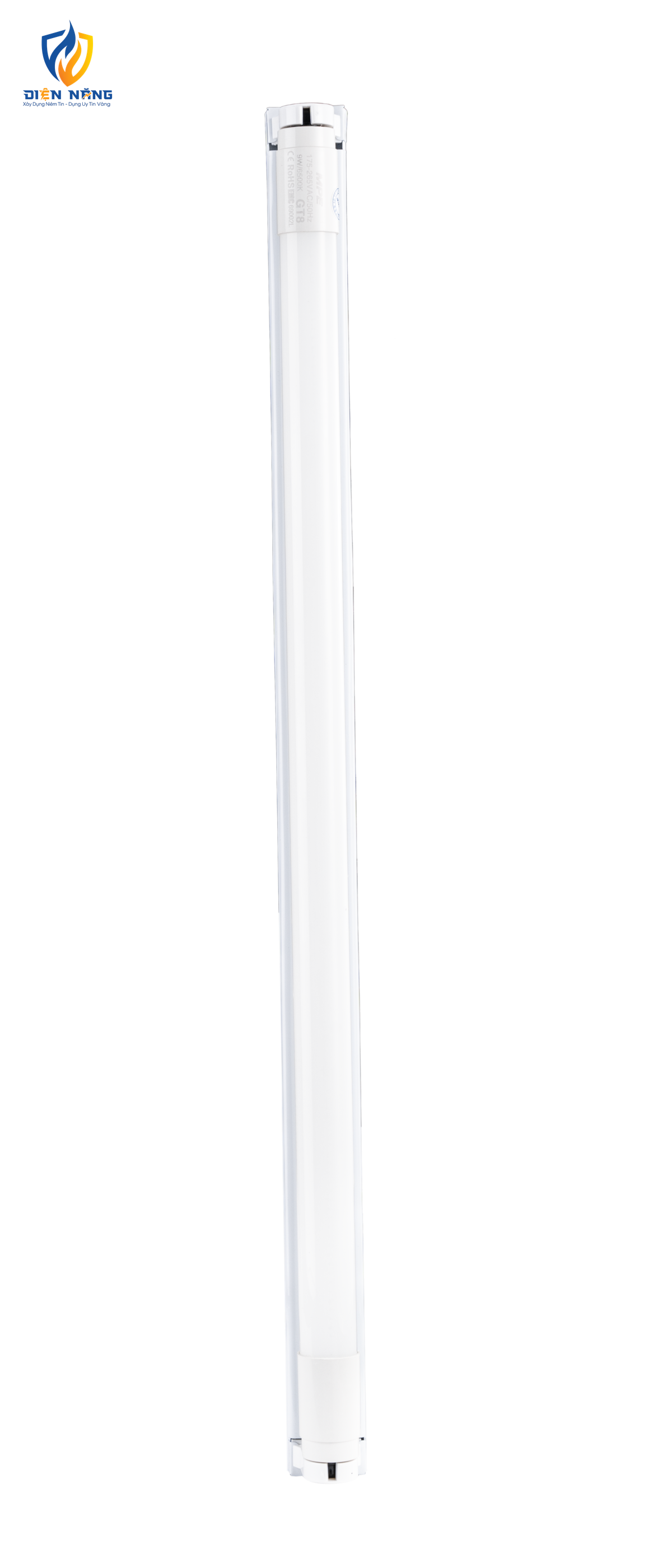 LED tube thuỷ tinh 0.6m 9W ánh sáng trắng GT8-60T - anh 3