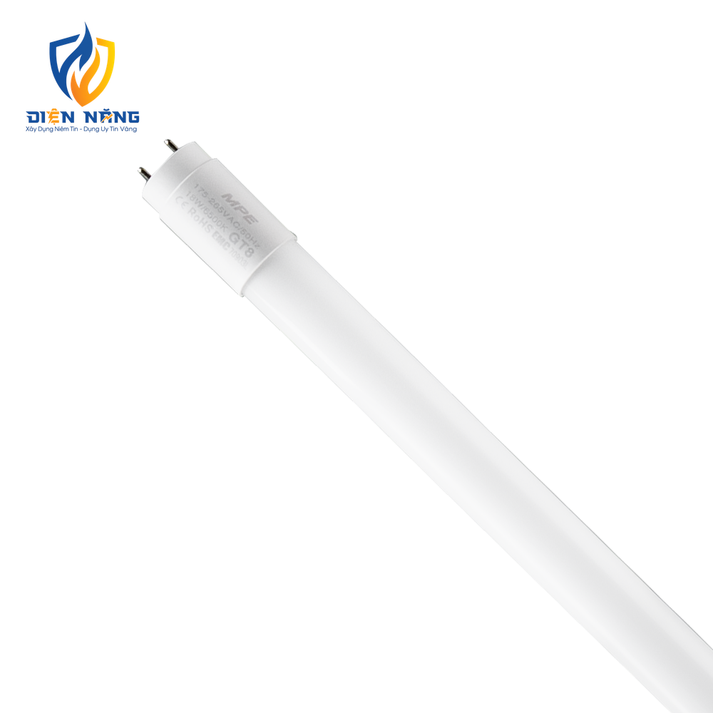 LED tube thuỷ tinh 1.2m 18W ánh sáng trắng GT8-120T