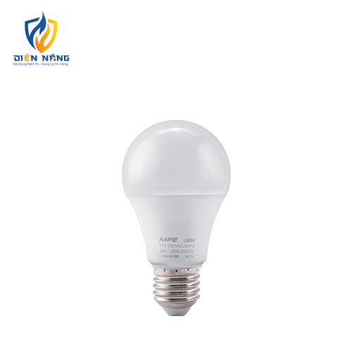 LED Bulb chống ẩm 9W ánh sáng vàng LBD3-9V