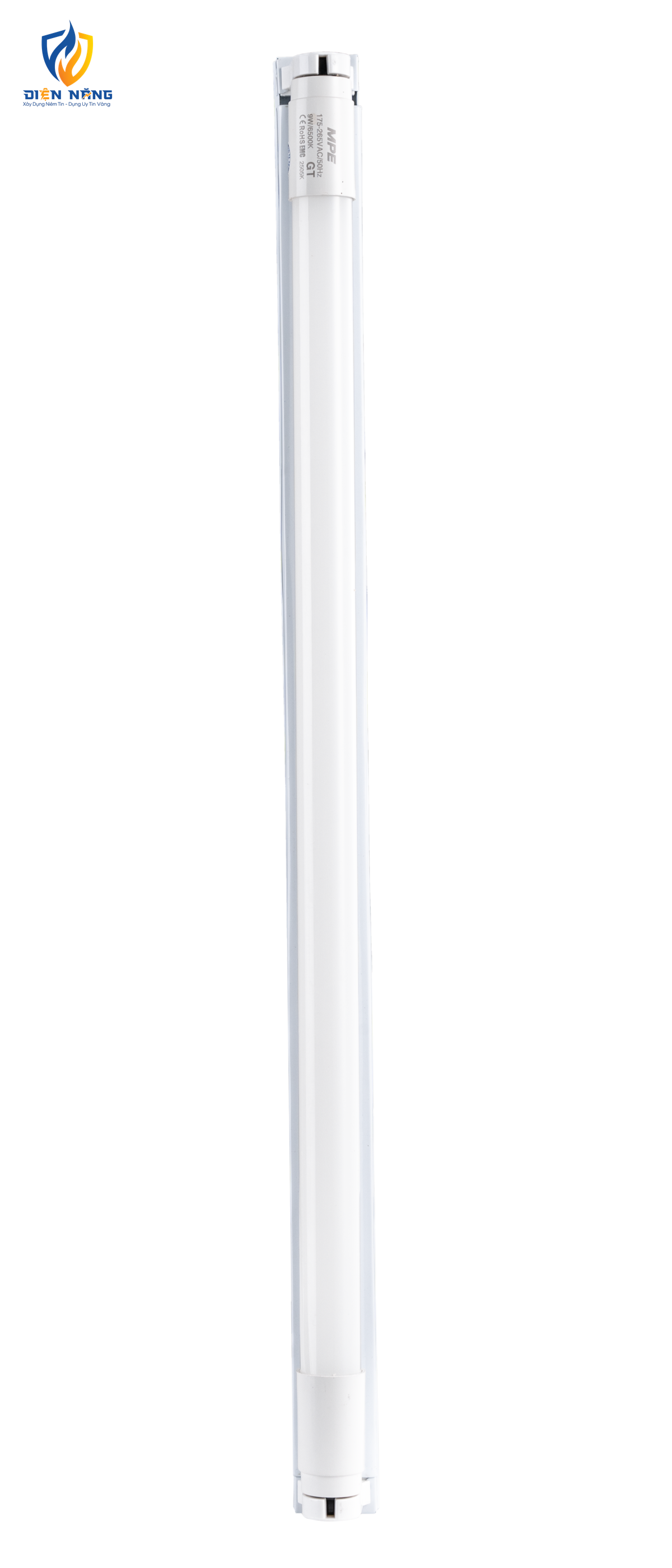 LED tube thuỷ tinh 0.6m 9W ánh sáng trắng GT-60T - anh 3