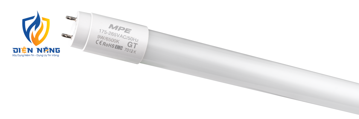 LED tube thuỷ tinh 0.6m 9W ánh sáng trắng GT-60T - anh 4