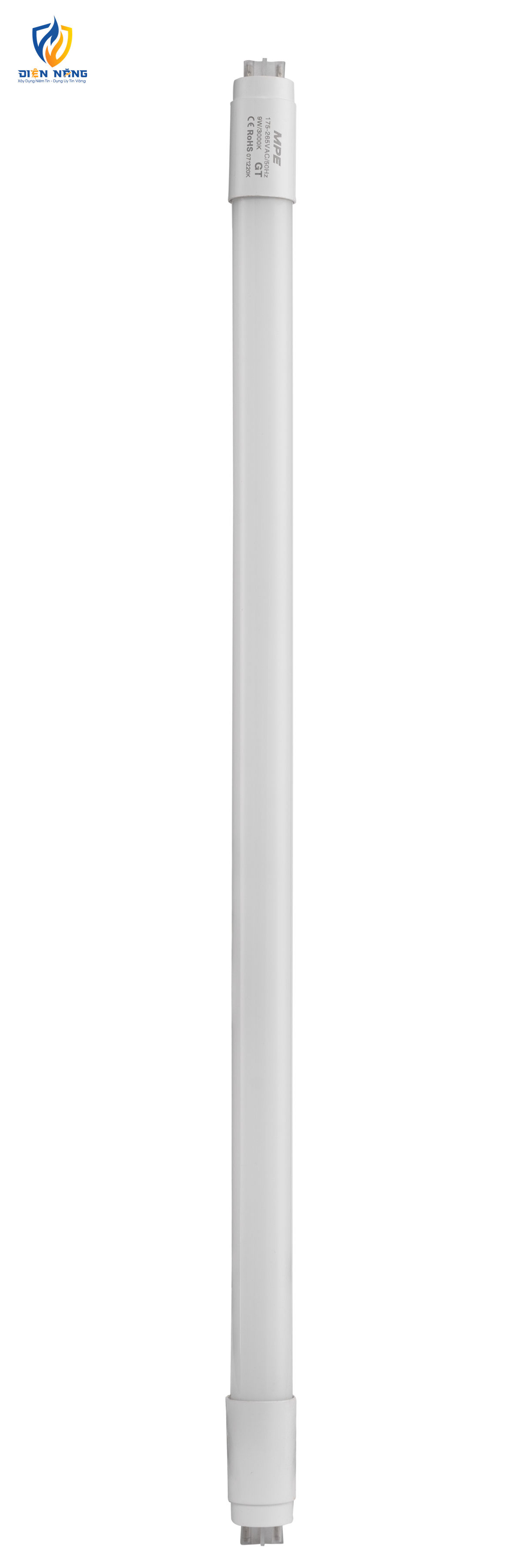 LED tube thuỷ tinh 0.6m 9W ánh sáng vàng GT-60V - anh 2