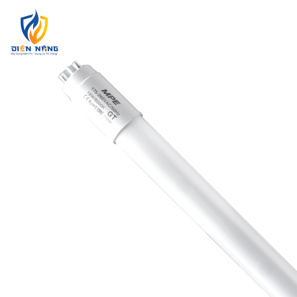 LED tube thuỷ tinh 1.2m 18W ánh sáng trắng GT-120T