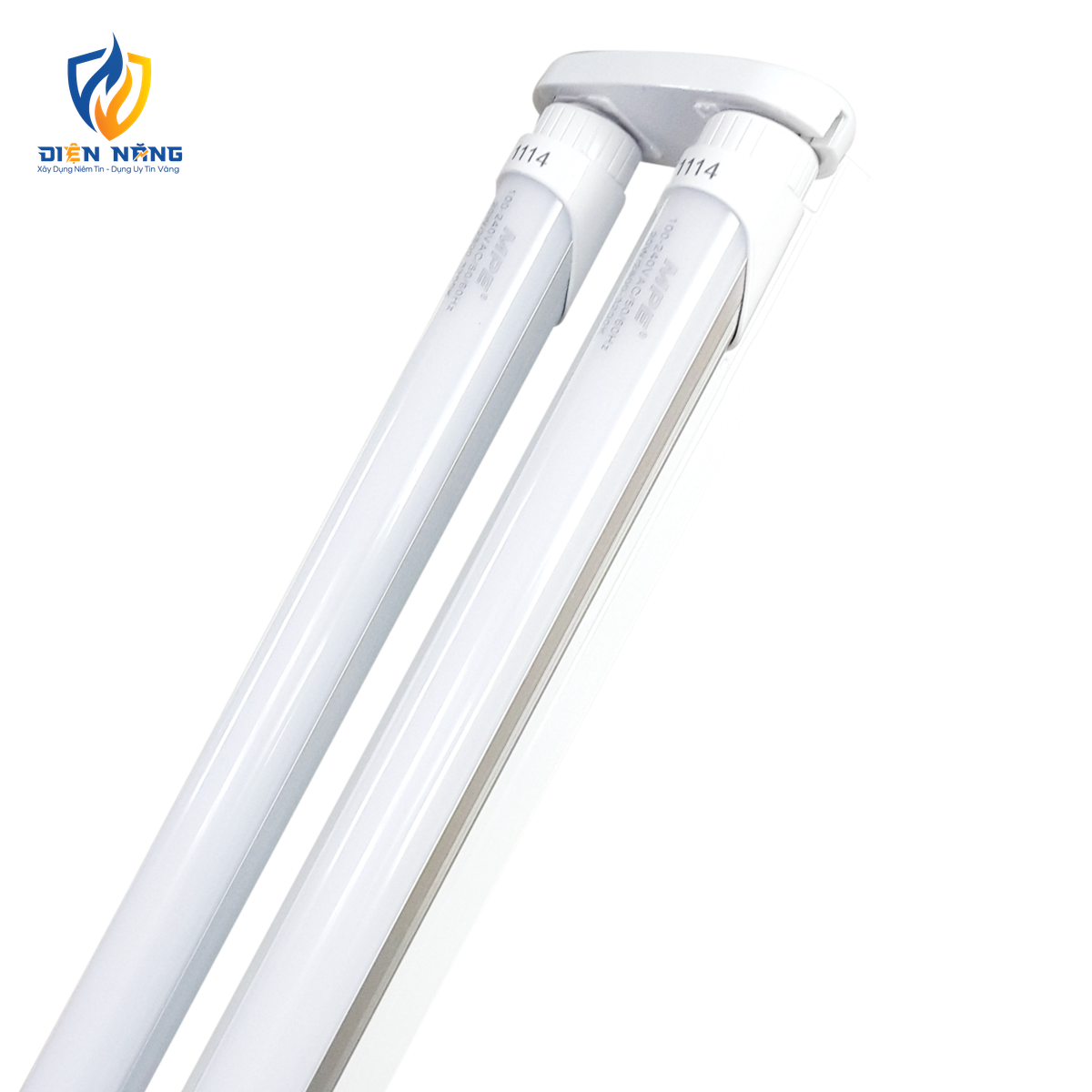 Bộ máng LED Tube nhôm 2x10W 0.6m ánh sáng vàng MLT-210V