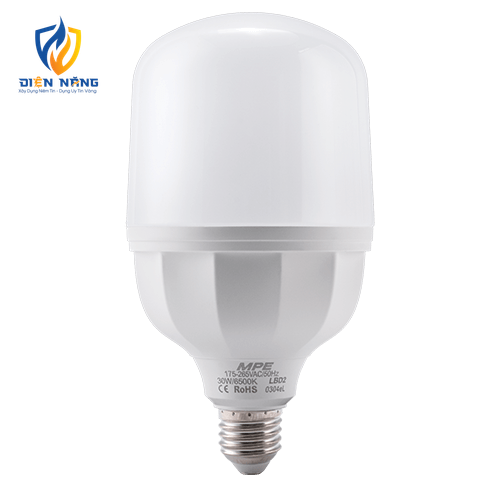 LED Bulb thân nhựa 30W ánh sáng trắng LBD2-30T