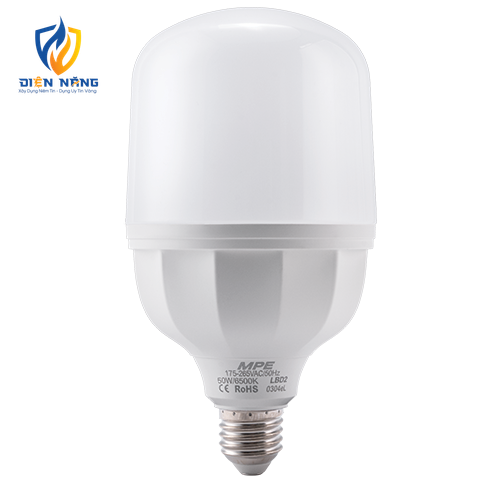 LED Bulb thân nhựa 50W ánh sáng trắng LBD2-50T