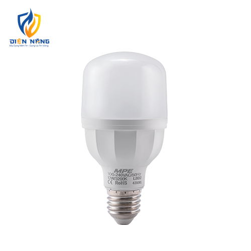 LED Bulb thân nhựa 12W ánh sáng vàng LBD2-12V