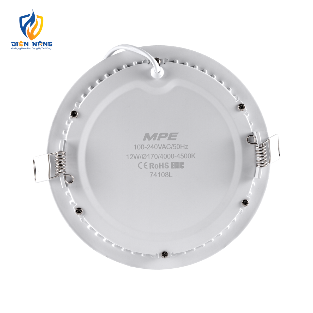 LED Panel âm trần nhôm mặt tròn 12W ánh sáng trung tính RPL-12N - anh 3