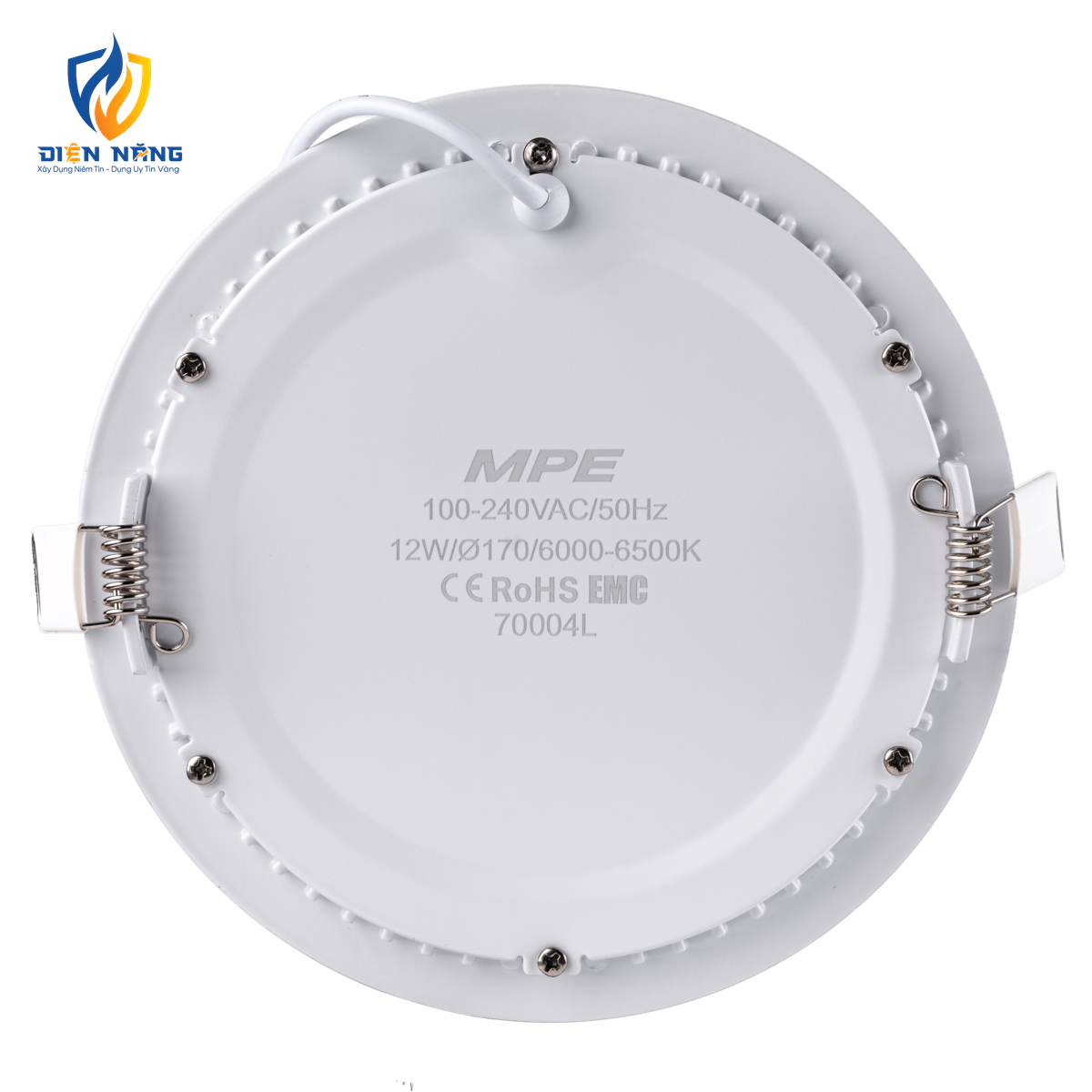 LED Panel âm trần nhôm mặt tròn 12W ánh sáng trắng RPL-12T - anh 2