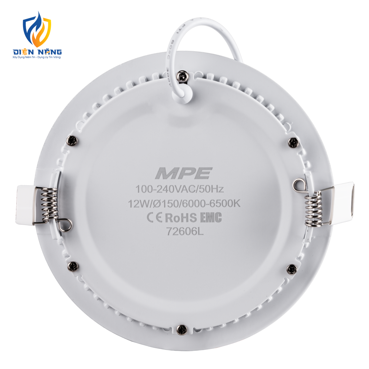 LED Panel âm trần nhôm mặt tròn 12W phi nhỏ ánh sáng trắng RPL-12ST - anh 2