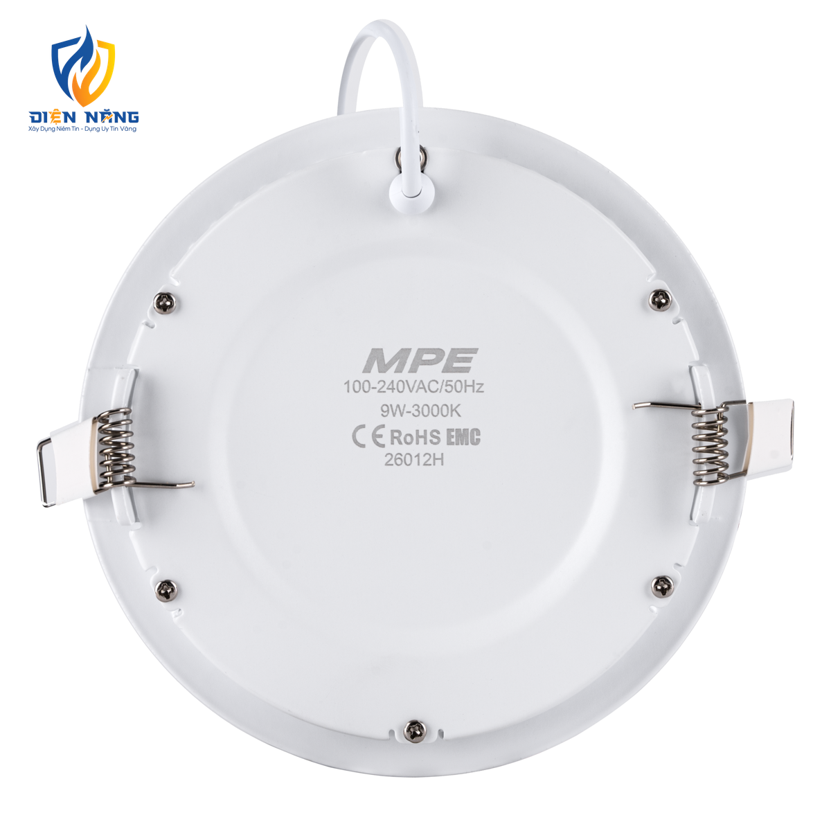 LED Panel âm trần nhôm mặt tròn 9W ánh sáng vàng RPL-9V - anh 2