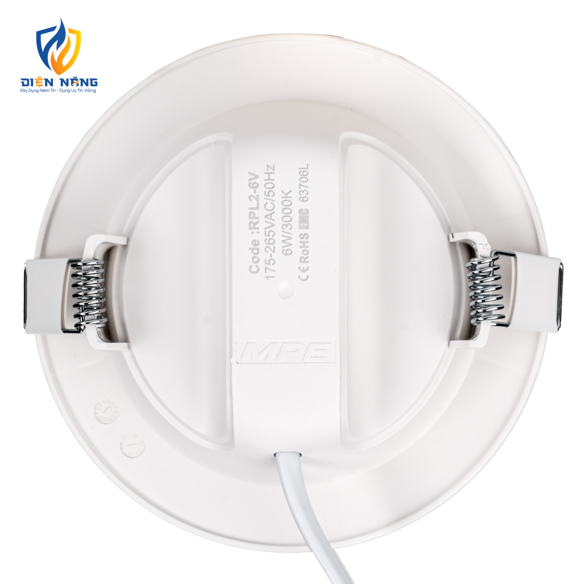 LED Panel âm trần nhựa mặt tròn 6W ánh sáng vàng RPL2-6V - anh 3