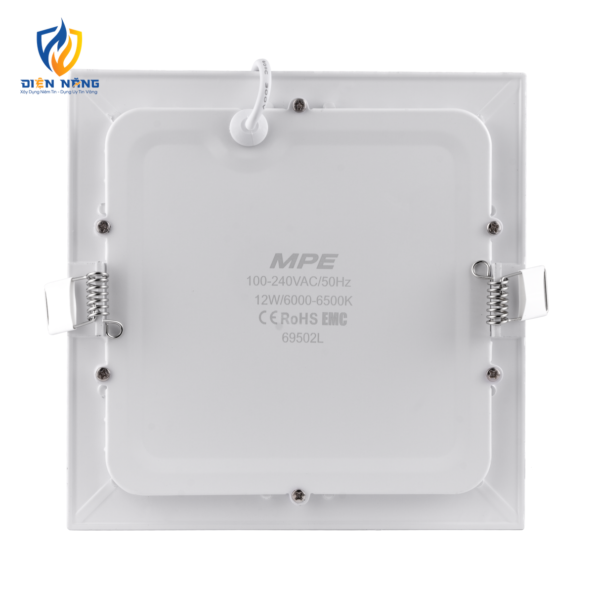 LED Panel âm trần nhôm mặt vuông 12W ánh sáng trắng SPL-12T - anh 3