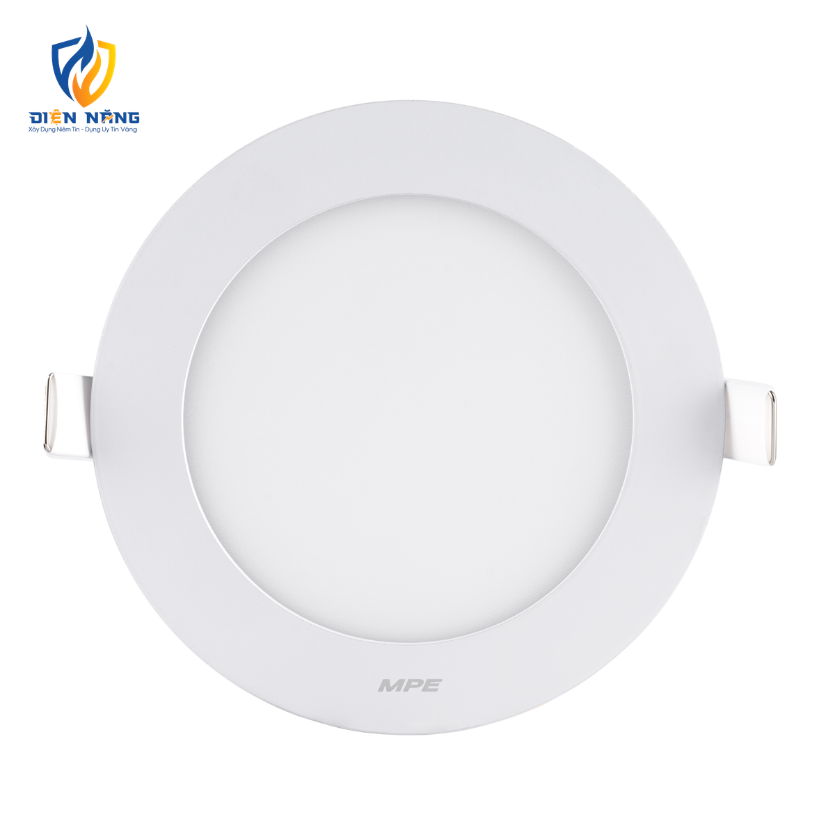 LED Panel âm trần nhôm mặt tròn 12W ánh sáng vàng RPL-12V