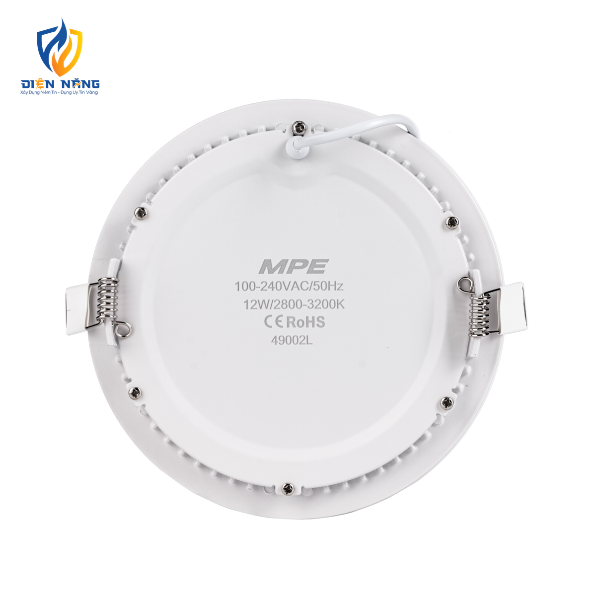 LED Panel âm trần nhôm mặt tròn 12W ánh sáng vàng RPL-12V - anh 2