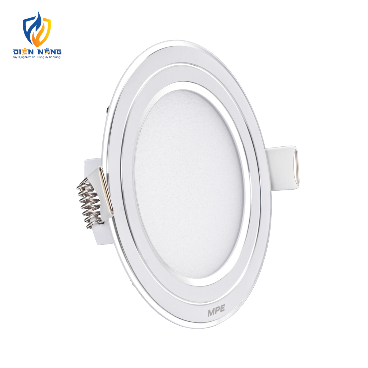 LED Panel âm trần nhôm viền bạc mặt tròn 9W phi nhỏ - 3 chế độ màu RPL-9S/3C/S - anh 2